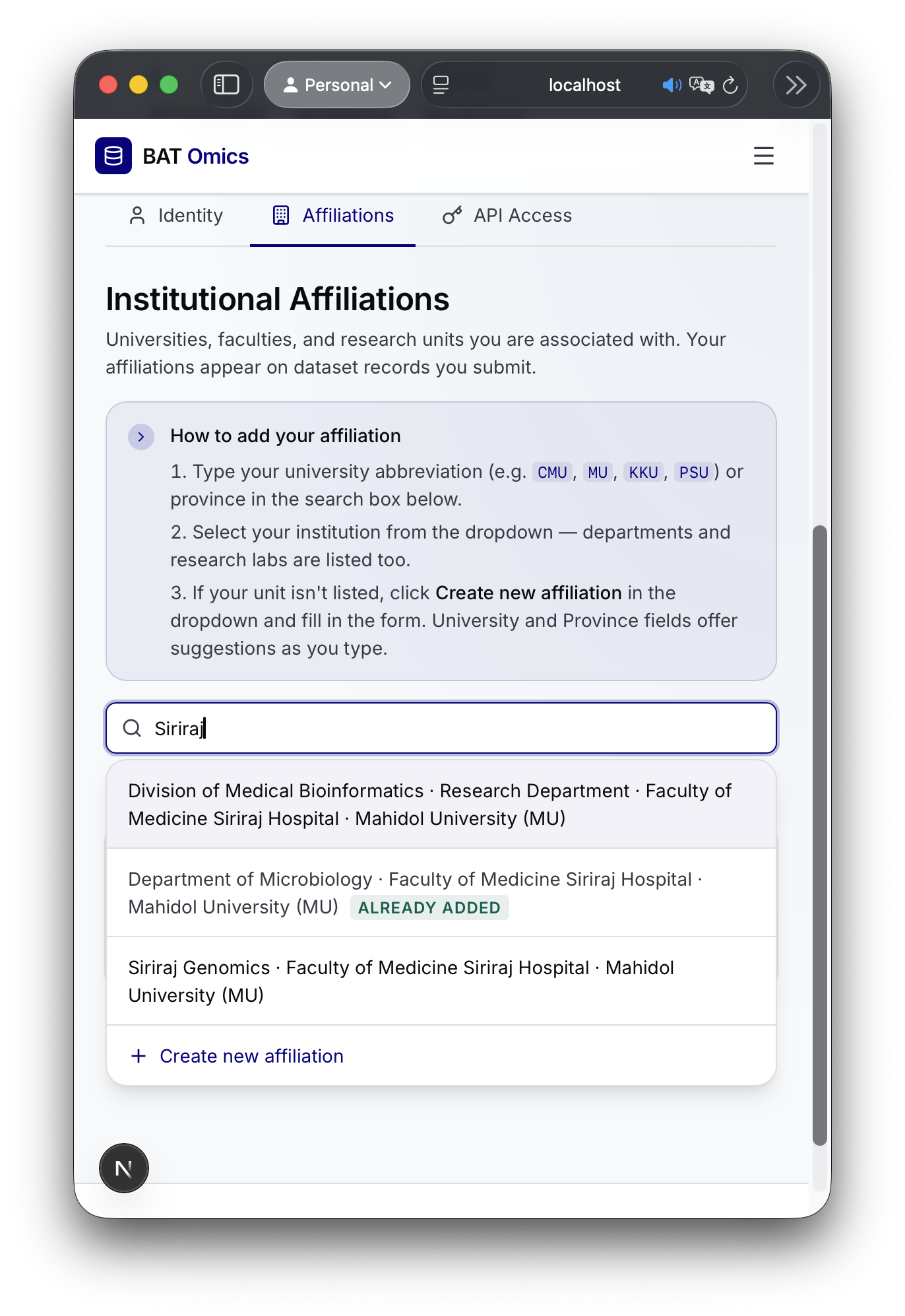 Complete your profile - 2